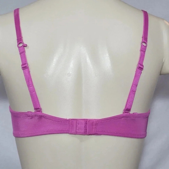 36B Lily Of France 2177100 Your Perfect T-Shirt Underwire Bra Wild Orchid Pink - Picture 3 of 8